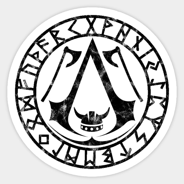 Assassin's Creed Valhalla Runes Sticker by StebopDesigns